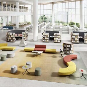 Modern Office Sofa D23# - Round Shape Reception Sofa