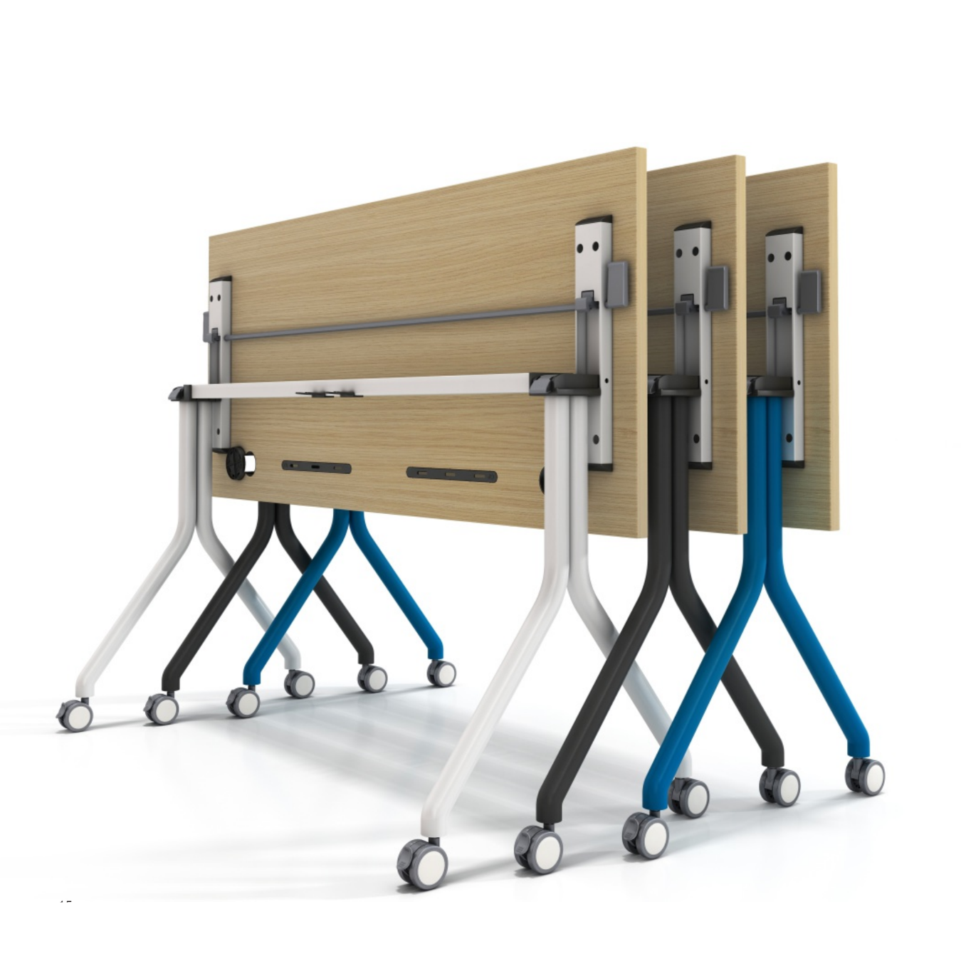Chuangke Furniture Factory Flip Folding Training Table Mobile Conference Desk