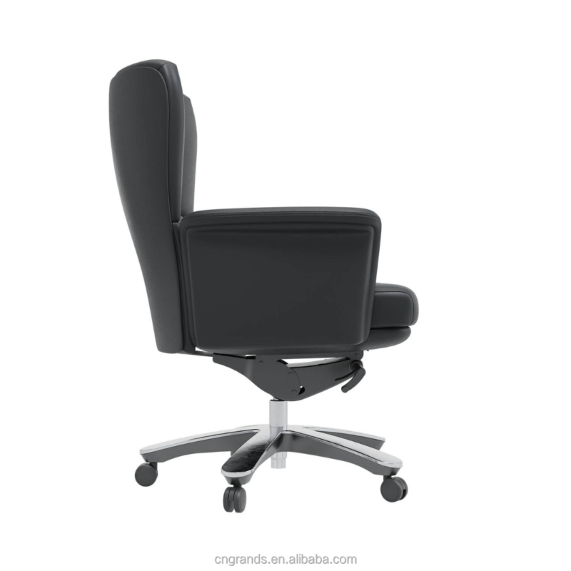 Modern Leather Executive Office Chair High Back Sw