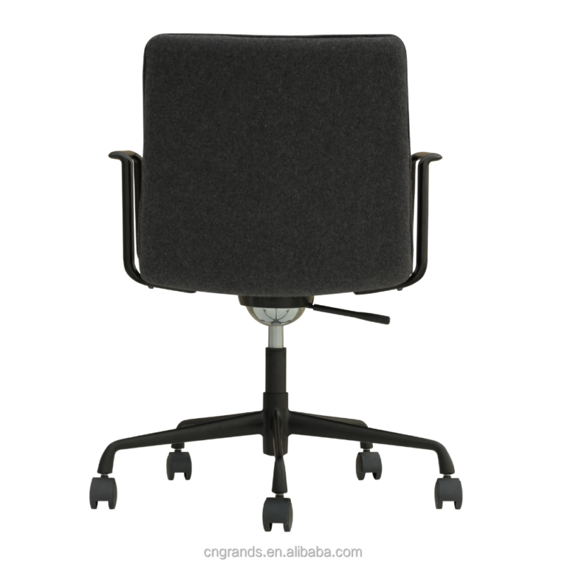 Aluminum Swivel Office Chairs Rotating Arms Legs G