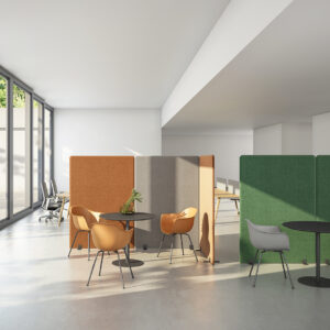 Soundproof office partition single seat workstation with straight desk 6