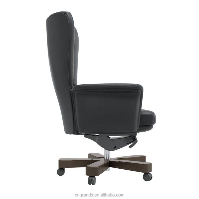 Modern Leather Executive Office Chair High Back Sw