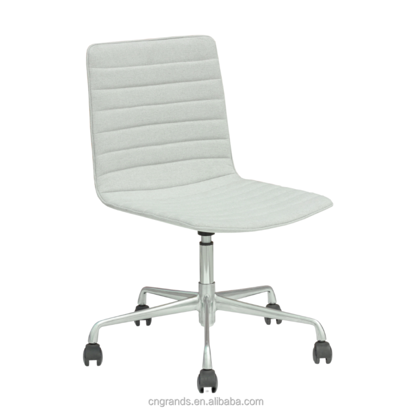 Aluminum Swivel Office Chairs Rotating Arms Legs G