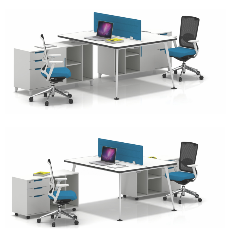 Modern Modular Office Workstation Desk Steel Frame