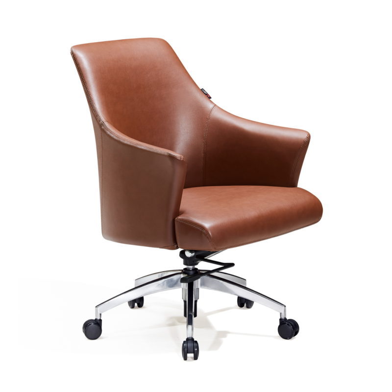 Modern Minimalist Light Luxury Leather Executive M