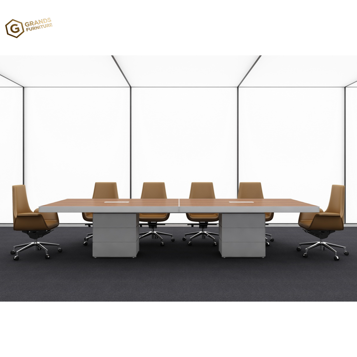 Luxury Aluminum Contemporary Modern Administrative conference table