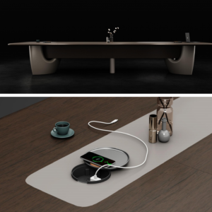 Hot Selling Modern Luxury Large Walnut Veneer Exec