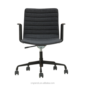 Aluminum Swivel Office Chairs Rotating Arms Legs G