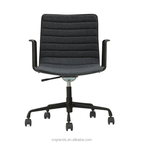 Aluminum Swivel Office Chairs Rotating Arms Legs G
