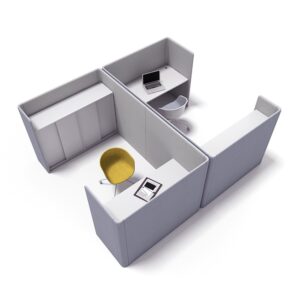 Bequiet Soundproof Partition Single Seat High Back Screen Wo