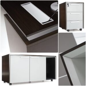 High-End Modern GRANDS Executive Office Desk with