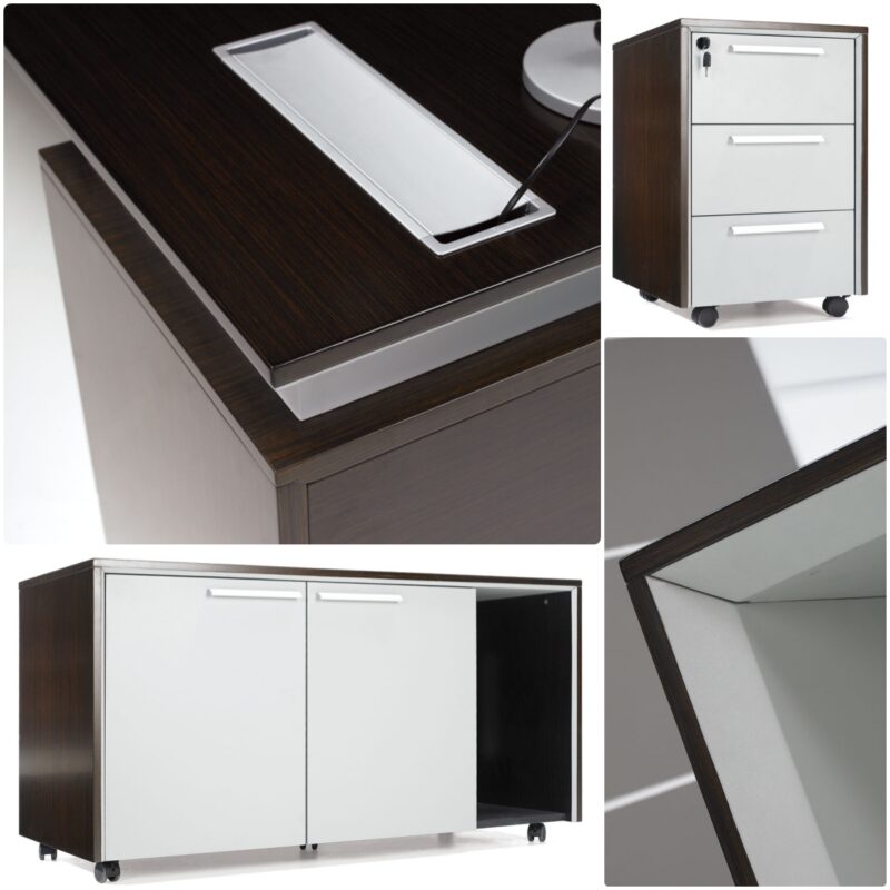 High-End Modern GRANDS Executive Office Desk with