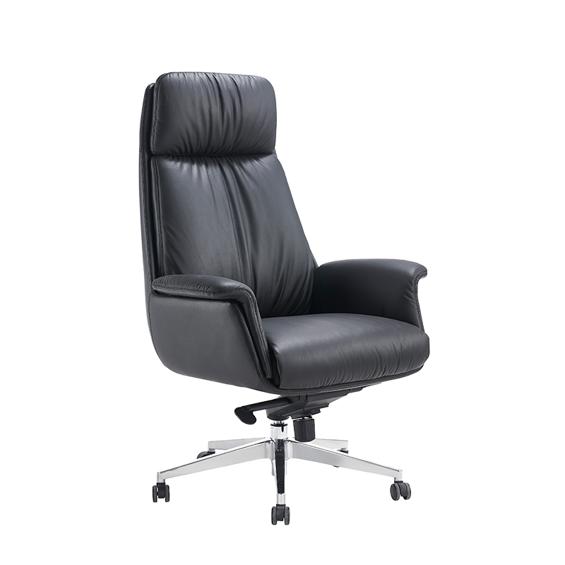 Luxury PU Executive Office Chair with Aluminum Fra