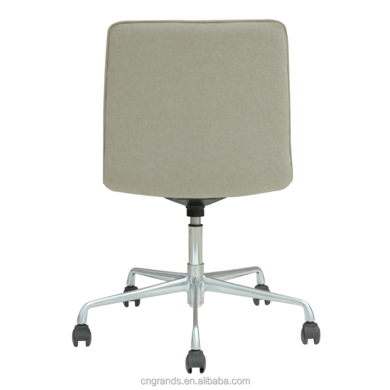 Aluminum Swivel Office Chairs Rotating Arms Legs G