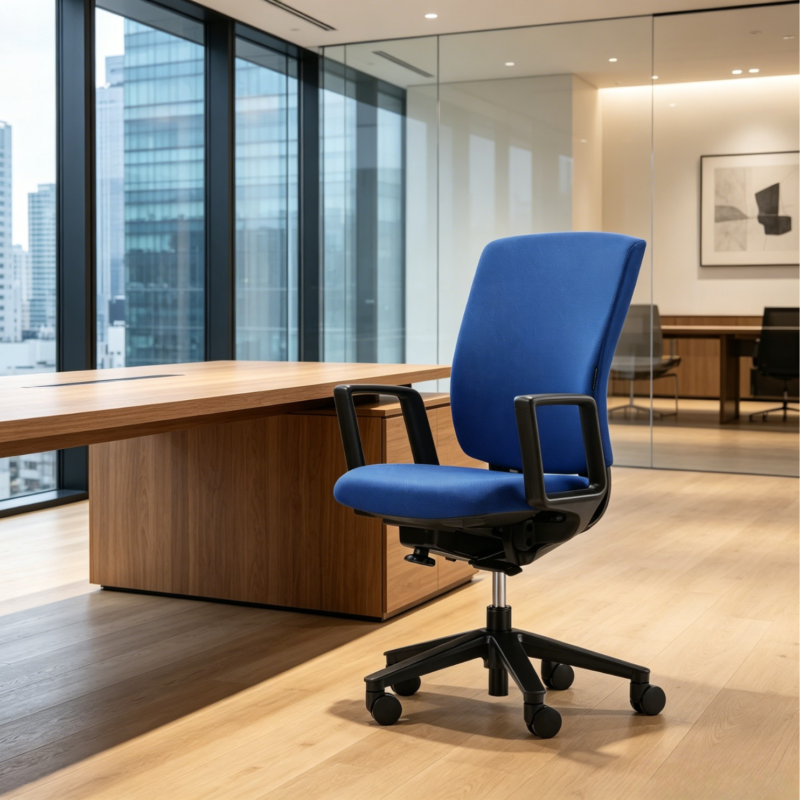 Ergonomic Solid Back Mesh Office Chair BIFMA Certi