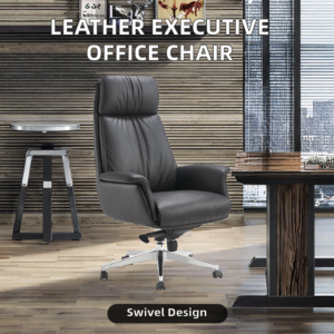 Luxury PU Executive Office Chair with Aluminum Fra