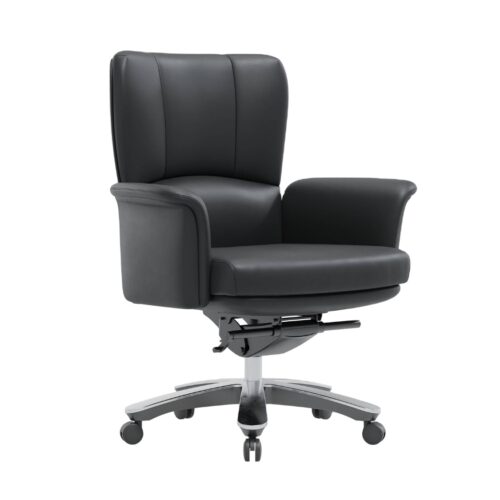 Modern Leather Executive Office Chair High Back Sw
