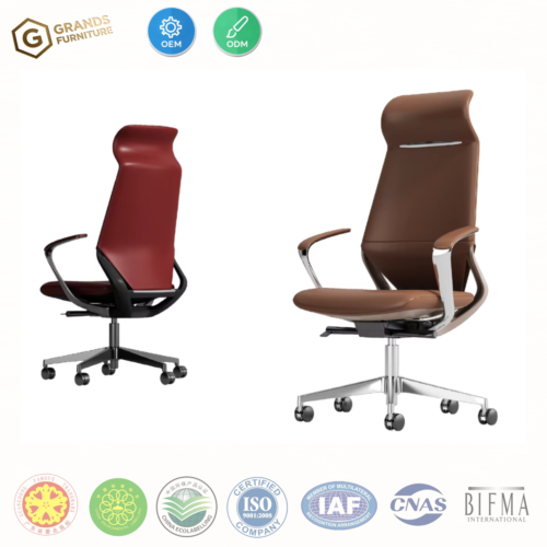 Modern Adjustable Swivel PU Leather Office Chair A