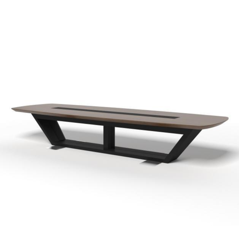 Modern Ergonomic Scalable Wooden Conference Table