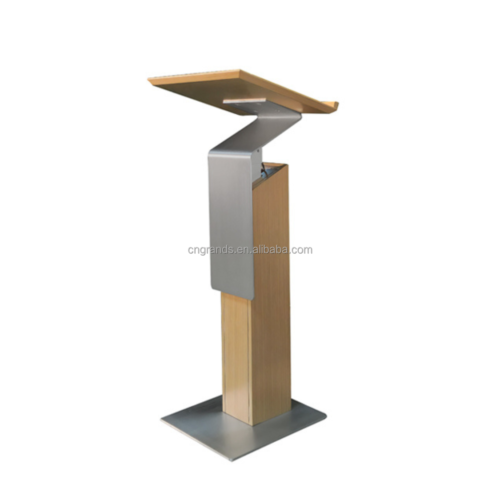Electric Height Adjustable Wooden Lectern Podium S