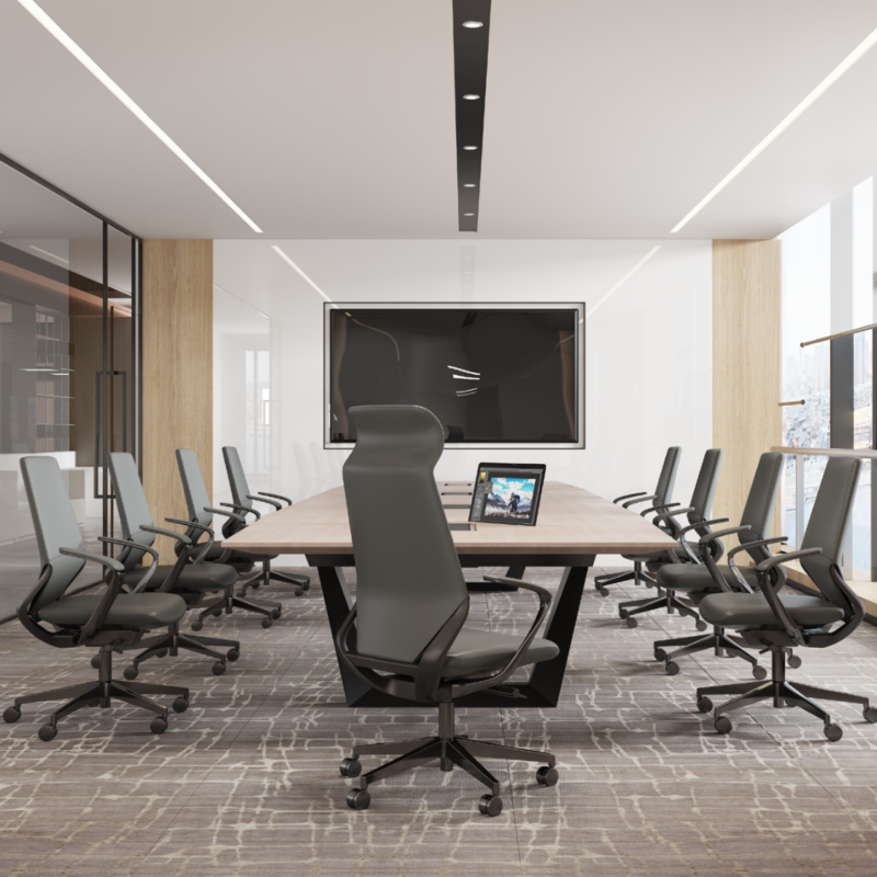 Modern Adjustable Swivel PU Leather Office Chair A