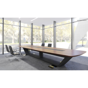 Modern Ergonomic Scalable Wooden Conference Table