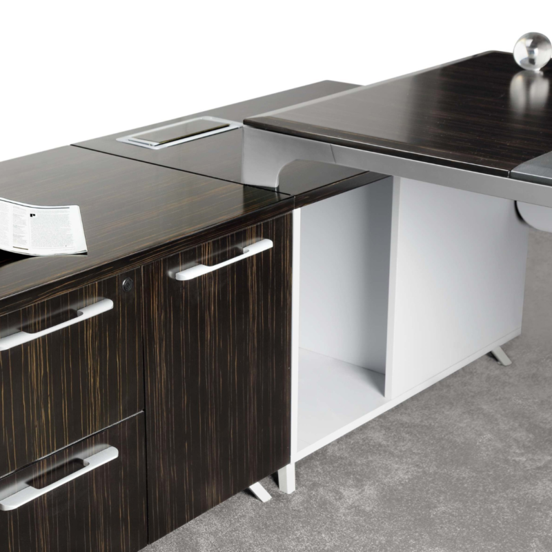 Hot Selling Ergonomic Aluminum Frame Office Desk D