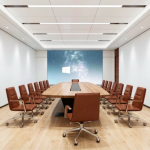 Modern Ergonomic Scalable Wooden Conference Table