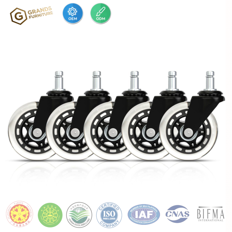 Grands Furniture Heavy Duty Silent Steel Swivel Ca