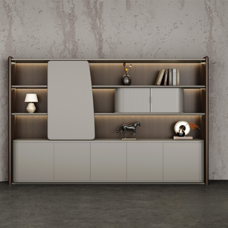Modern High-end Luxury Ergonomic Boss Room L-shape