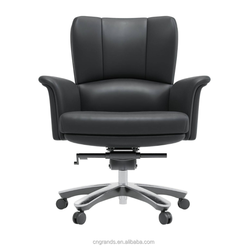 Modern Leather Executive Office Chair High Back Sw