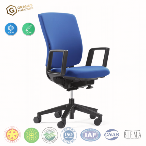 Ergonomic Solid Back Mesh Office Chair BIFMA Certi