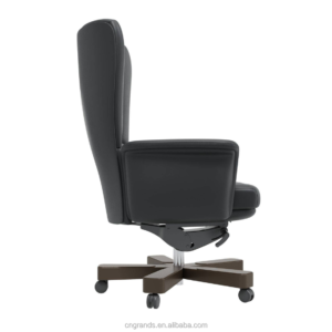 High-backed Leather Boss Rotating Manager Chair Re