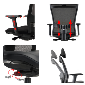 Ergonomic Practical High-Back Mesh Office Chair-Mo