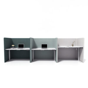 Soundproof office partition single seat workstation with straight desk 5