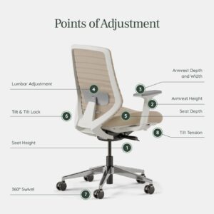 Ergonomic Mesh Modern Minimalist Home Office Chair