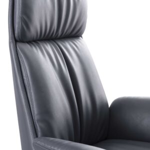 Luxury PU Executive Office Chair with Aluminum Fra