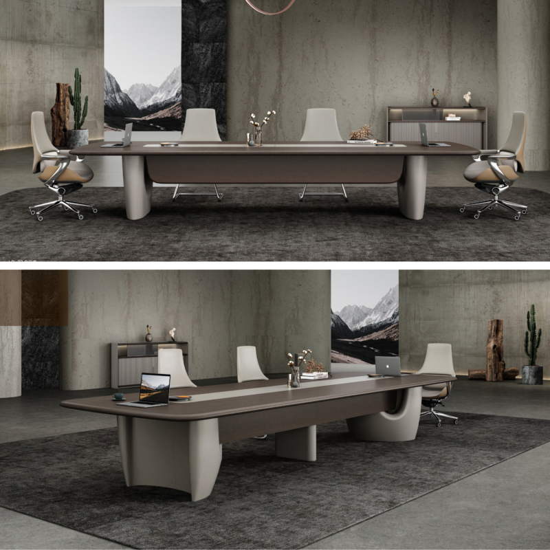 Hot Selling Modern Luxury Large Walnut Veneer Exec